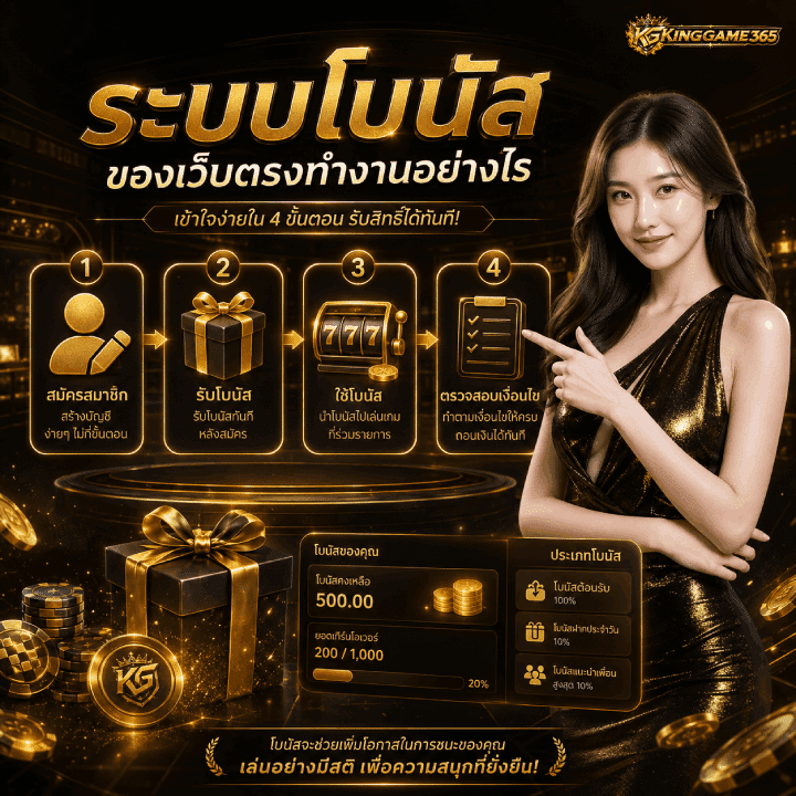 ระบบโบนัสของเว็บตรง